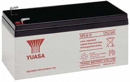 RB028AH - Batterie étanche au plomb 12V 2,8AH Yuasa Yucel Sealed Lead Acid 12V 2.8AH